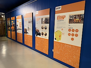 Ausstellungstafel der Stadtentsorgung Potsdam