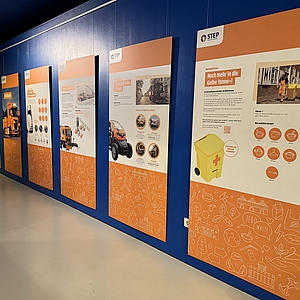 Ausstellungstafel der Stadtentsorgung Potsdam
