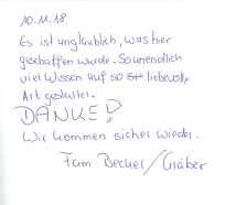 Potsdam, Kinder, Gästebuch