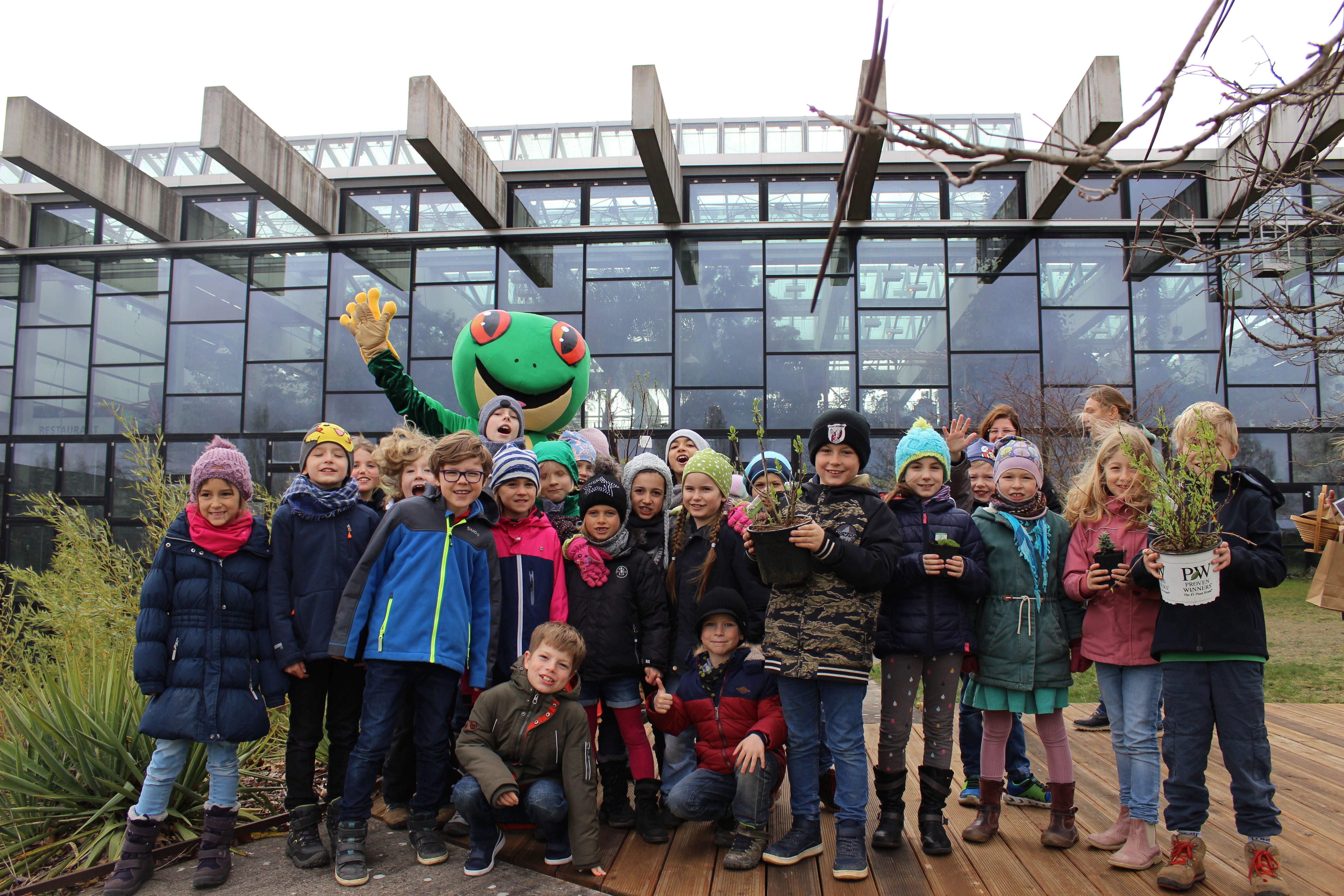 Schüler in der Biosphäre Potsdam