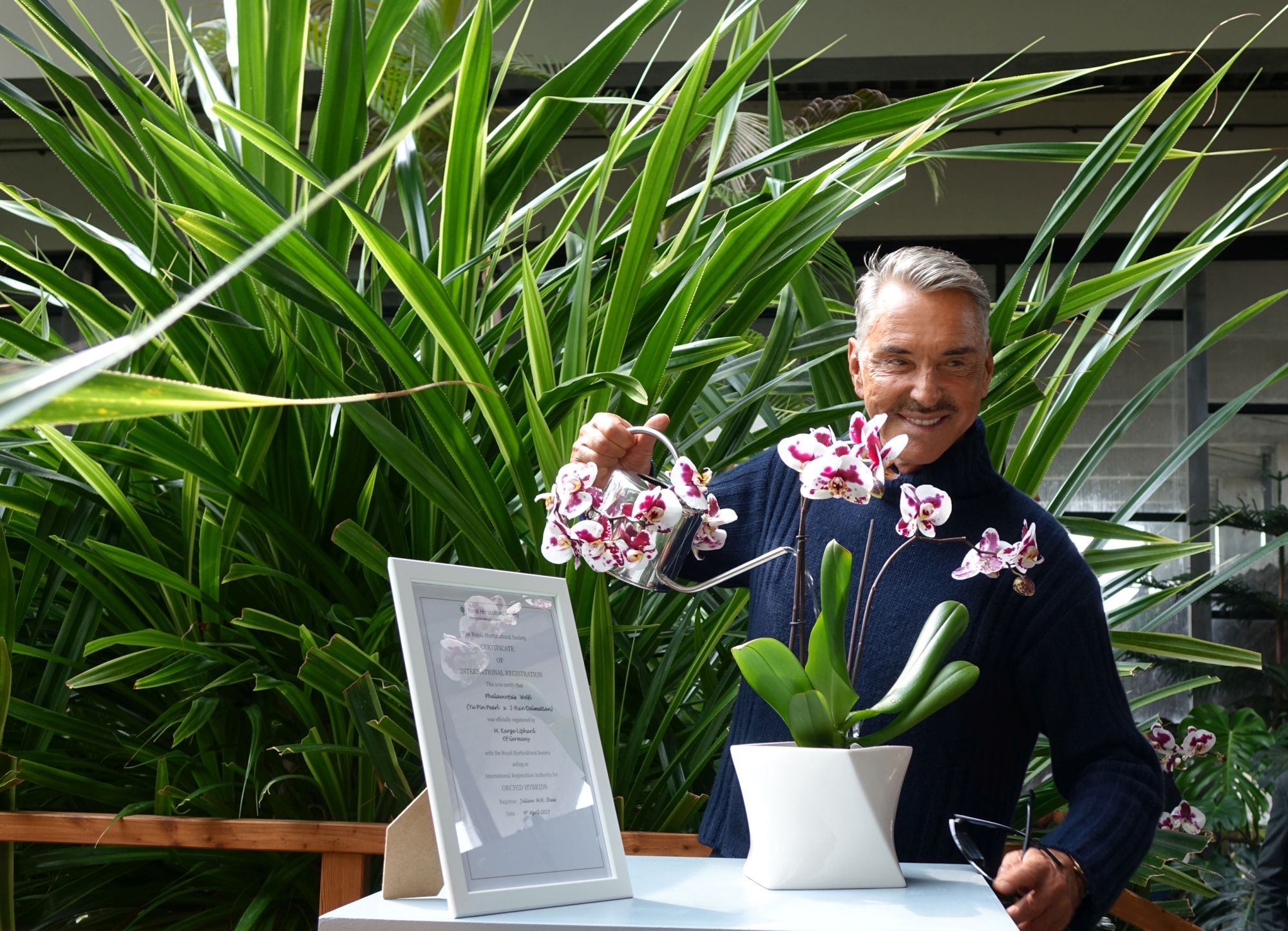 Orchidee Taufe Wolfgang Joop Orchideentaufe Wolfgang Joop